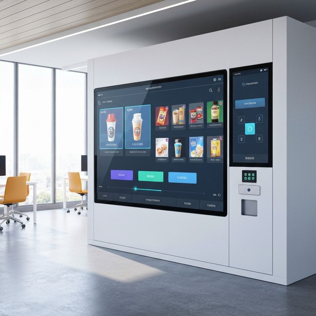 User interface of Vendit machine